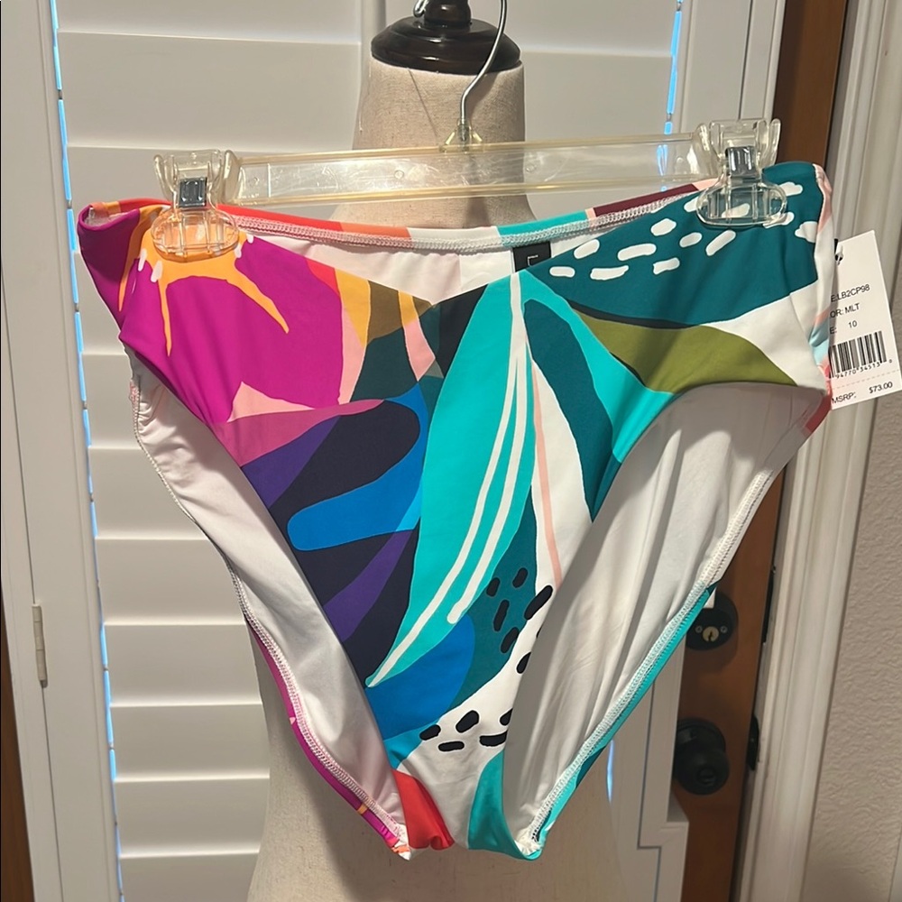 Colorful Women's Swim Bottom La Blanca 10 NWT